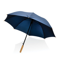Parapluie publicitaire 23" en rPET et bambou ouverture auto Impact AWARE™