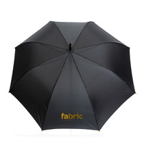 Parapluie publicitaire 27" en rPET et bambou ouverture auto Impact AWARE™