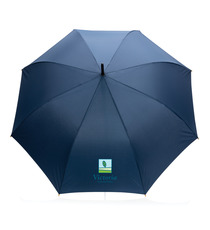 Parapluie publicitaire 27" en rPET et bambou ouverture auto Impact AWARE™