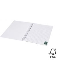 Carnet publicitaire Desk-Mate® FSC à spirale A5 Made in Europe