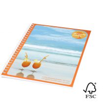 Cahier Desk-Mate® FSC A5 Made in Europe publicitaire Couverture synthétique