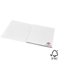 Bloc-notes publicitaire Desk-mate® FSC A5 avec couverture