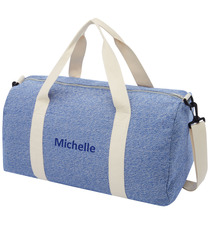 Sac publicitaire de voyage Pheebs en polyester et coton recyclé de 210 g/m²