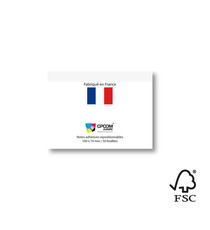 Bloc post-it repositionnables publicitaires France 100 x 74 mm 50 feuilles FSC