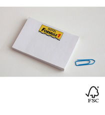 Bloc post-it repositionnables publicitaires France 100 x 74 mm 100 feuilles FSC