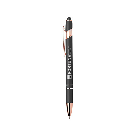 Stylo stylet publicitaire personnalisé express Goldstar® Prince Softy Rose Gold Métallique