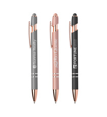 Stylo stylet publicitaire personnalisé express Goldstar® Prince Softy Rose Gold Métallique