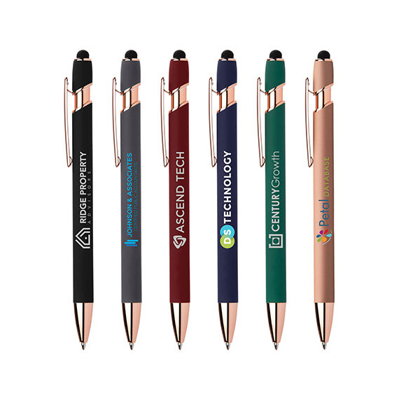 Stylo stylet publicitaire personnalisé express Goldstar® Prince Softy Rose Gold