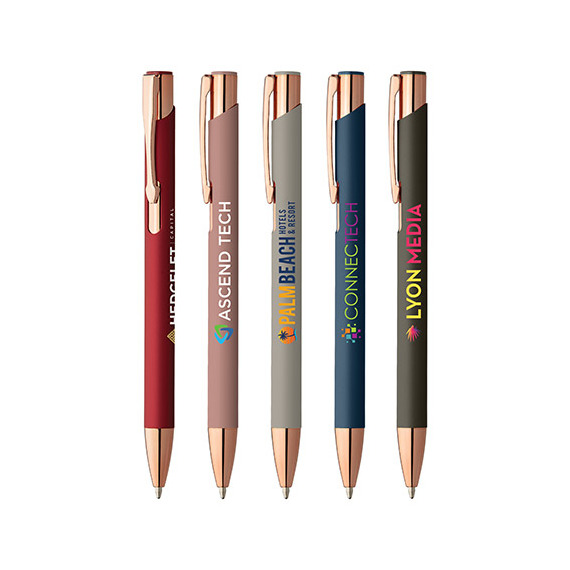 Stylo bille publicitaire express Goldstar® Crosby Softy Rose Gold