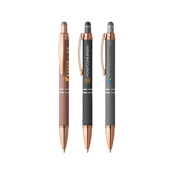 Stylo stylet publicitaire personnalisé express Goldstar® Phoenix Softy