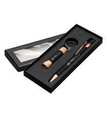 Coffret stylo publicitaire express Goldstar® Prince Rose Gold et Lampe