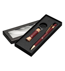 Coffret stylo publicitaire express Goldstar® Prince Rose Gold et Lampe