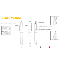 Stylo bille Cross personnalisable Window