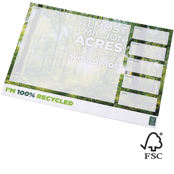 Bloc-notes publicitaire Desk-mate® A3 recyclé FSC
