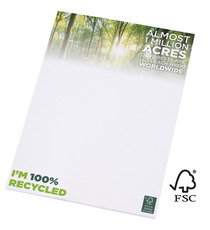 Bloc-notes publicitaire Desk-mate® A4 recyclé FSC