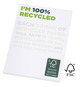 Bloc-notes publicitaire Desk-mate® A7 recyclé FSC