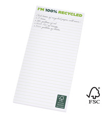 Bloc-notes publicitaire Desk-mate® 1/3 A4 recyclé FSC