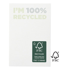 Notes autocollantes publicitaires recyclées 50 x 75 mm Sticky-Mate® FSC