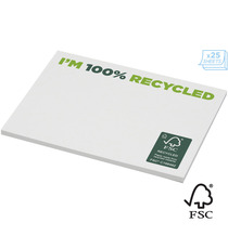 Post-its publicitaires recyclées 100 x 75 mm Sticky-Mate® FSC