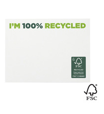 Post-its publicitaires recyclées 100 x 75 mm Sticky-Mate® FSC