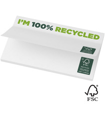 Post-its publicitaires recyclées 127 x 75 mm Sticky-Mate® FSC