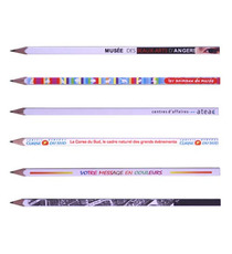 Set de 6 crayons papier personnalisable en quadri