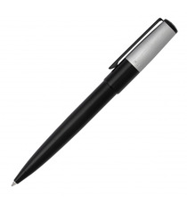 Stylo bille Hugo BOSS publicitaire Gear Minimal Black & Chrome