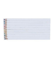 Set quadri de 12 crayons couleurs personnalisables 17.6 cm