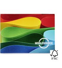 Post-its personnalisé Sticky-Mate® 105x75 mm couverture souple