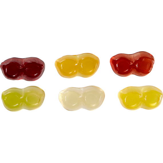 Bonbon publicitaire Gomme de Fruit pouce Lunettes