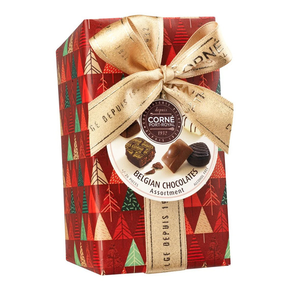 Ballotin de chocolat publicitaire Noël sans crème fraîche