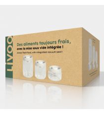 Set publicitaire de 3 bocaux sous vide