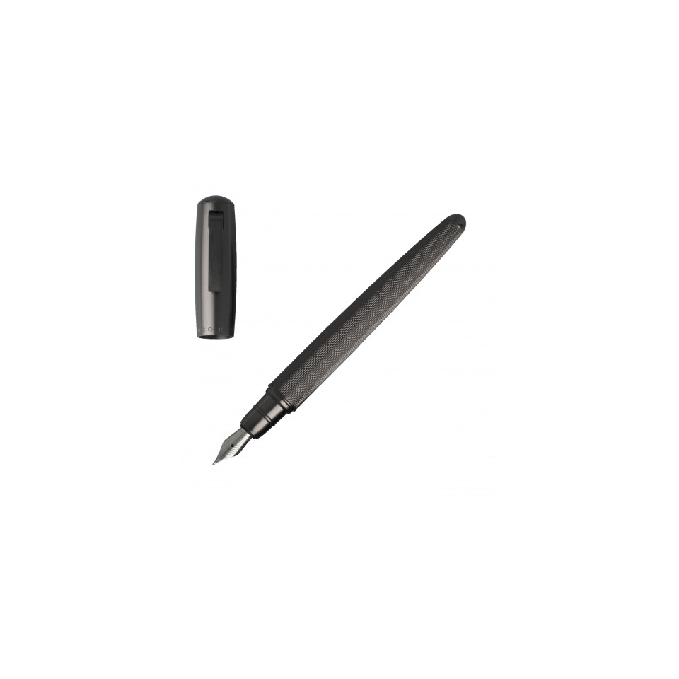 Stylo publicitaire plume Pure Matte Dark Chrome