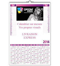 Calendrier à feuillet personnalisé express