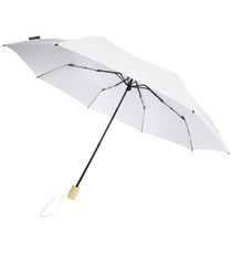 Parapluie publicitaire 21" pliable windproof en PET recyclé Birgit