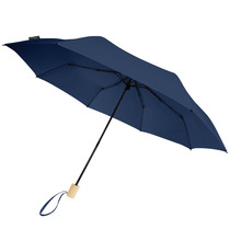 Parapluie publicitaire 21" pliable windproof en PET recyclé Birgit