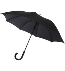 Parapluie publicitaire Fontana de 23" à ouverture automatique avec aspect carbone et poignée courbe