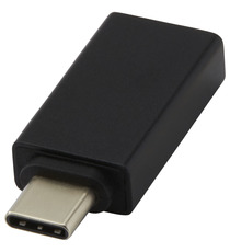 Adaptateur publicitaire Adapt en aluminium USB-C vers USB-A 3.0