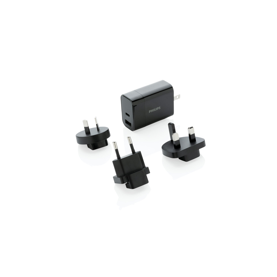 Chargeur publicitaire USB de Voyage Philips USB 30W Ultra Rapide