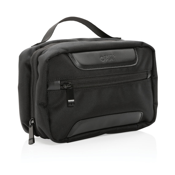 Trousse publicitaire de toilette en rPET  AWARE™ Swiss Peak Voyager