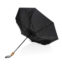 Parapluie publicitaire 21" automatique rPET 190T et bambou Impact AWARE™