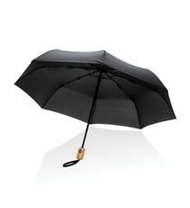 Parapluie publicitaire 21" automatique rPET 190T et bambou Impact AWARE™