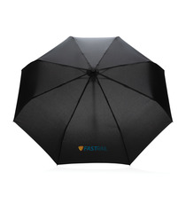 Parapluie publicitaire 21" automatique rPET 190T et bambou Impact AWARE™