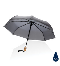 Parapluie publicitaire 21" automatique rPET 190T et bambou Impact AWARE™