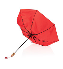 Parapluie publicitaire 21" automatique rPET 190T et bambou Impact AWARE™