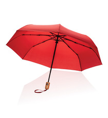 Parapluie publicitaire 21" automatique rPET 190T et bambou Impact AWARE™