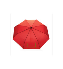 Parapluie publicitaire 21" automatique rPET 190T et bambou Impact AWARE™