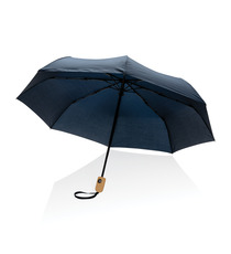 Parapluie publicitaire 21" automatique rPET 190T et bambou Impact AWARE™