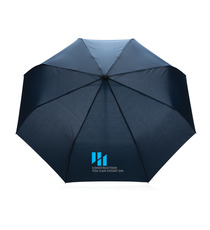 Parapluie publicitaire 21" automatique rPET 190T et bambou Impact AWARE™