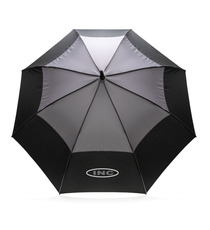 Parapluie publicitaire tempête 27" en rPET ouverture auto Impact AWARE™